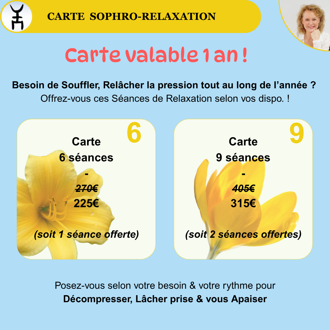 Carte séances de Sophro Relaxation